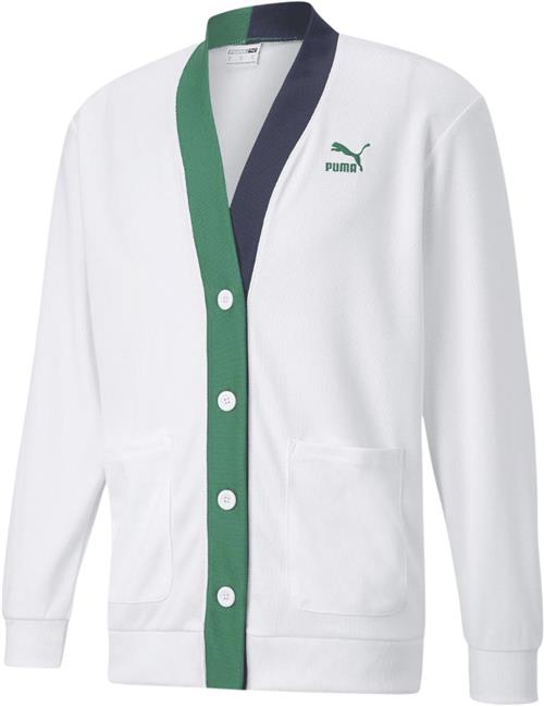 Se Puma Tennis Club Cardigan Mand White Cardigans Str XL - Polyester hos Magasin ved Magasin