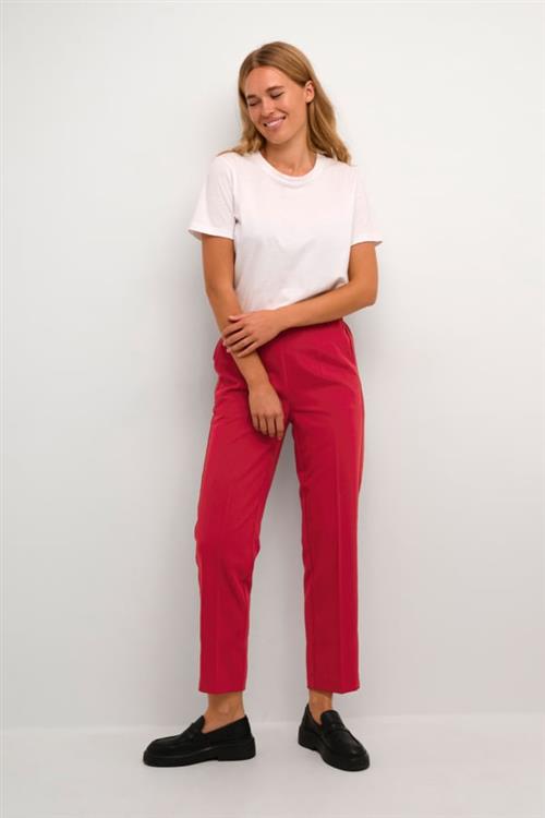 Kaffe Kasakura HW Cropped Pants Kvinde Sun-dried Tomato Bukser Str 46 - hos Magasin