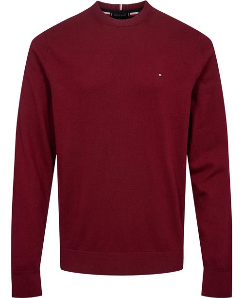 Tommy Hilfiger Pima ORG CTN Cashmere Crew Neck Mand Rouge Sweaters Str S Cashmere - hos Magasin