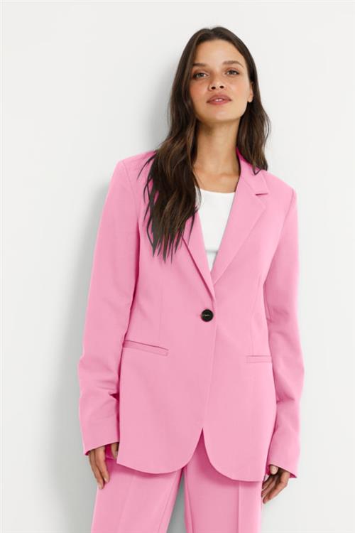 Kaffe Kasakura Blazer Kvinde Pink Frosting Blazere Str 44 - Polyester hos Magasin