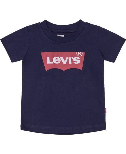 Se Levi's Teeshirt Str 9 mdr / 74 cm - Dress Blues Kortærmede T-shirts hos Magasin ved Magasin