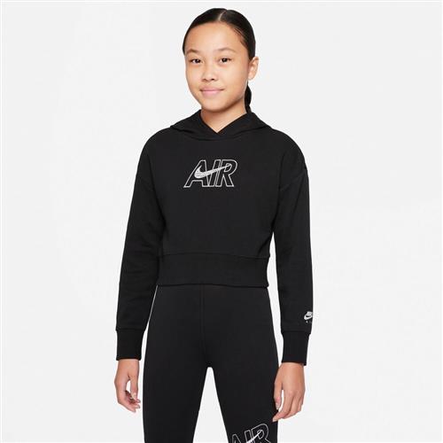 Se Nike Air French Terry Crop Hættetrøje 137-147 / M - Sweatshirts & Hættetrøjer hos Magasin ved Magasin