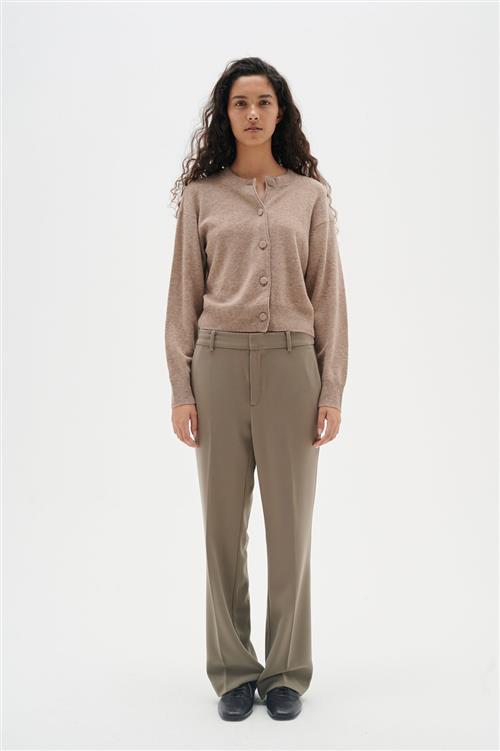 InWear Vetaiw Bootcut Pant Kvinde Sandy Grey Bukser Med Lige Ben Regular Fit Str 40 - hos Magasin