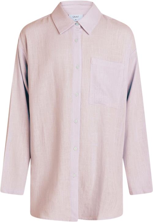 Se Grunt Latti LS Linen Shirt Str L/14Y - Light Red Skjorter hos Magasin ved Magasin