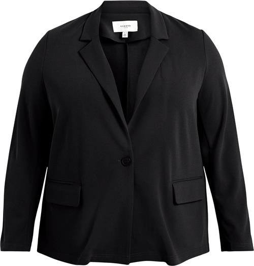 Evoked Vila Viloan L/S Fitted Blazer/su/cur N Kvinde Black Blazere Str 50 - hos Magasin