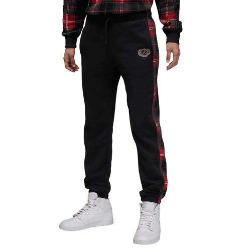 Nike Jordan Brooklyn Fleece Pants Kvinde Black/dk Driftwood Sweatpants Str L - Bomuld hos Magasin