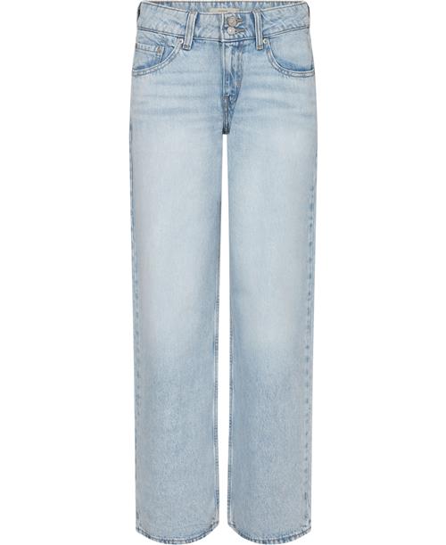 Levi's Superlow Loose Abraided ART Kvinde Light Indigo - Flat Finish Straight Jeans Loose Fit Str W32 / L32 - hos Magasin