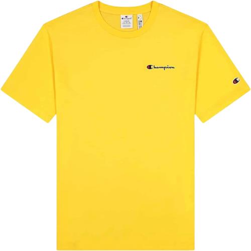 Champion Crewneck Tshirt Mand Banana Kortærmede T-shirts Str L - Bomuld hos Magasin