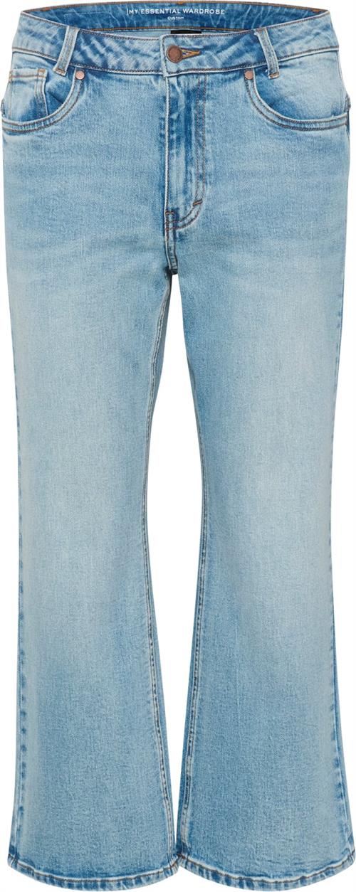 My Essential Wardrobe Dangomw 144 High Kick Flared Y Kvinde Light Blue Retro Wash Flared Jeans Str 31 - hos Magasin