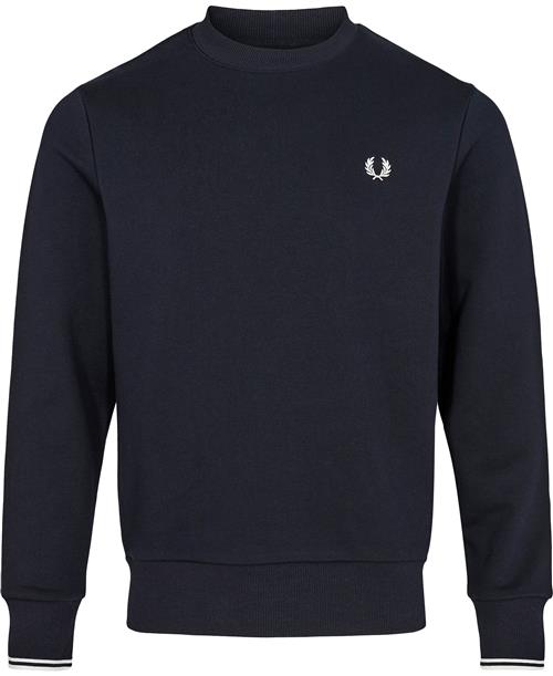 Se Fred Perry M7535 Mand Navy Sweatshirts Str XS - hos Magasin ved Magasin