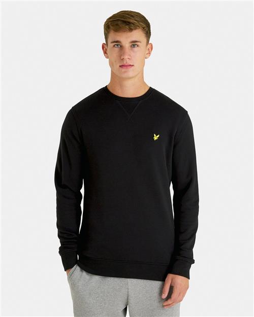 Se Lyle & Scott Crew Neck Sweatshirt Mand Jet Black Sweatshirts Str S - hos Magasin ved Magasin