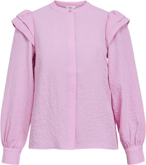 Object Objsophie L/S Shirt 131 Kvinde Pastel Lavender Langærmede Bluser Str 34 - hos Magasin