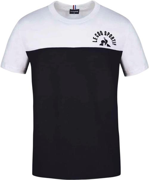 Le Coq Sportif Saison 2 TEE SS N°1 M SKY Capt Mand White Kortærmede T-shirts Str S - Bomuld hos Magasin