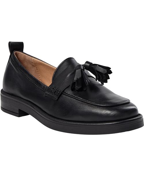 Pavement Shelly Tassel Kvinde Black Loafers Str 38 - Læder hos Magasin