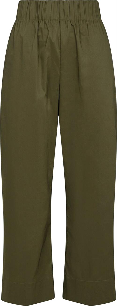 Se Neo Noir Yana Poplin Pants Kvinde Army Bukser Med Brede Ben Str 36 - hos Magasin ved Magasin