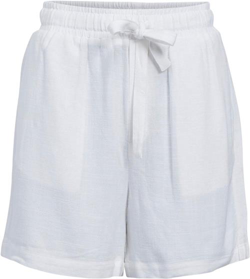 Object Objsanne HW Wide Shorts Noos Kvinde Cloud Dancer/col Casual Shorts Str 36 - hos Magasin