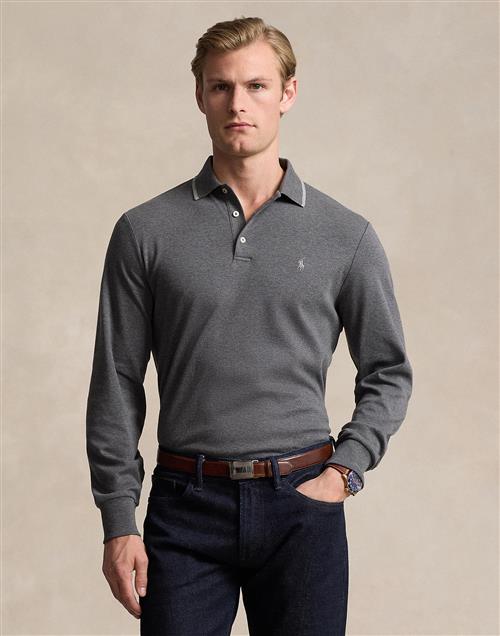 Polo Ralph Lauren 50/1 Interlocklsl-psh Mand Barclay Heather Langærmede Poloer Str XL - hos Magasin