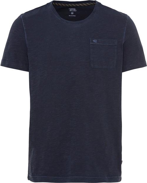 Camel Active NOS Tshirt Mand Night Blue Kortærmede T-shirts Str S - Bomuld hos Magasin