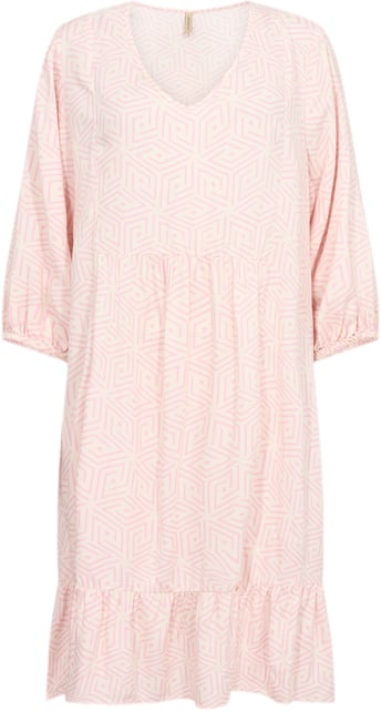 soyaconcept Scdiva 3 Kvinde 4615c Pink Combi Midi Kjoler Str XL - Viskose hos Magasin