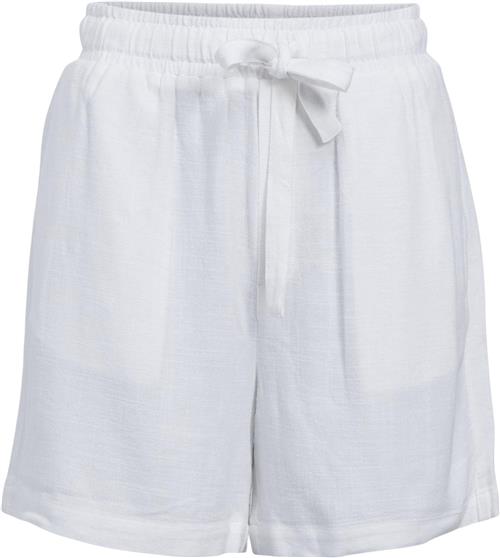 Object Objsanne HW Wide Shorts Noos Kvinde Cloud Dancer/col Casual Shorts Str 42 - hos Magasin