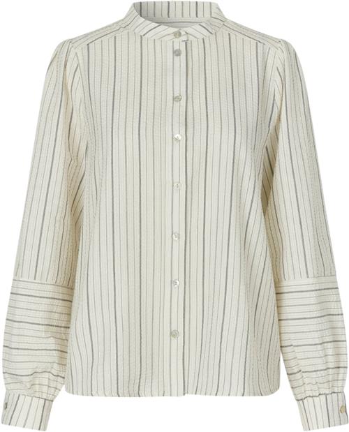 Lollys Laundry Linall Shirt LS Kvinde Stripe Langærmede Skjorter Str XL - hos Magasin