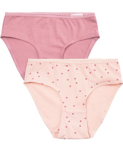 BAKITO by Magasin Du Nord Collection BAKITO by Magasin Girls Briefs 2pack Str 3 Rose Dot / Mesa Rose Underbukser Bomuld