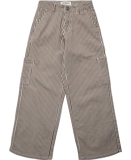 Se Sofie Schnoor Pants Str 12 år / 152 cm - Brown Striped Bukser hos Magasin ved Magasin