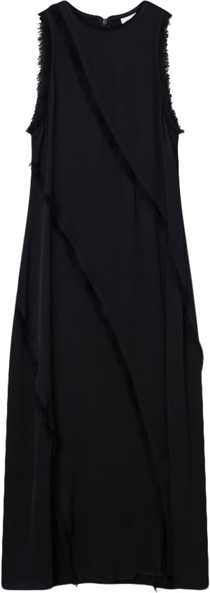 DAY Birger et Mikkelsen Rose Matte Crepe Kvinde Black Midi Kjoler Str 34 - hos Magasin