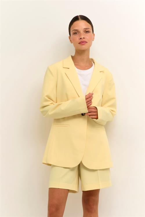 Se Kaffe Kasakura Blazer Kvinde Pale Banana Blazere Str 46 - hos Magasin ved Magasin