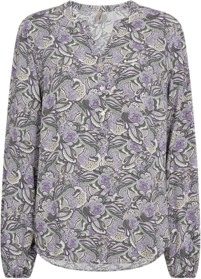 Se soyaconcept Scadine 1 Kvinde 5033c Lilac Breeze Combi Langærmede Bluser Str XL - Viskose hos Magasin ved Magasin