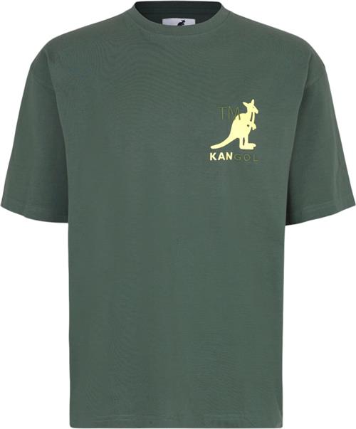 Kangol Harlem M05 Tshirt Mand Dark Green Kortærmede T-shirts Str L - Bomuld hos Magasin