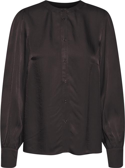 Soaked in Luxury Slfalula Shirt LS Kvinde Black Langærmede Bluser Regular Fit Str S - hos Magasin