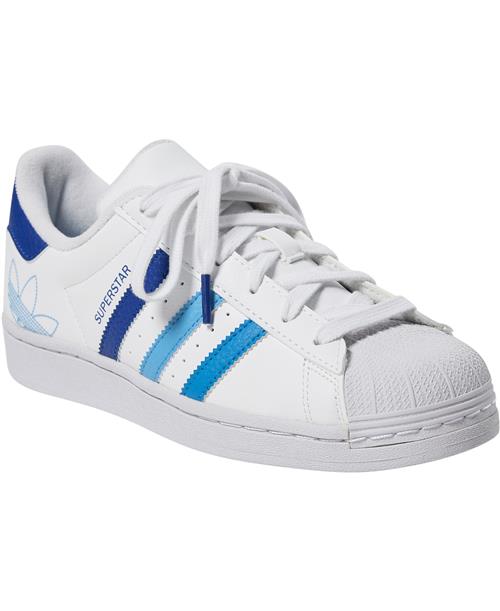 adidas Originals Superstar J Ftwwht/royblu/seb Sneakers Str 36 2/3 - hos Magasin