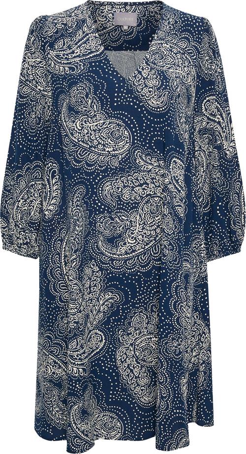 Culture Cupolly Short Dress Kvinde Blue/whitecap Paisley Korte Kjoler Str XS - hos Magasin