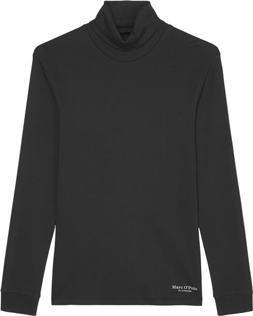 Marc O’Polo Jersey Tshirt, Long Sleeve, Turtle Kvinde Black Langærmede T-shirts Str S - hos Magasin