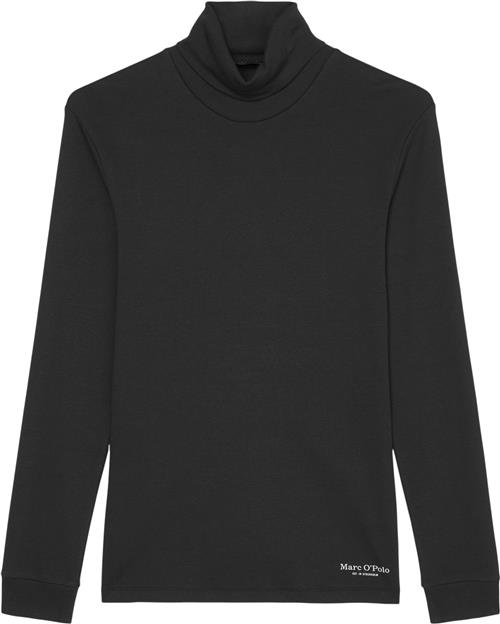 Se Marc O’Polo Jersey Tshirt, Long Sleeve, Turtle Kvinde Black Langærmede T-shirts Str XXL - hos Magasin ved Magasin