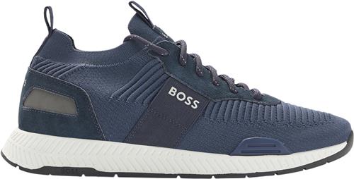 BOSS Boss Men Business Shoes Mand Blå Sneakers Str 44 - hos Magasin