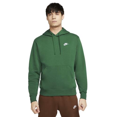 Se Nike Club Fleece Hoodie Mand Gorge Green/gorge Green/white Hoodies Str XL - Bomuld hos Magasin ved Magasin