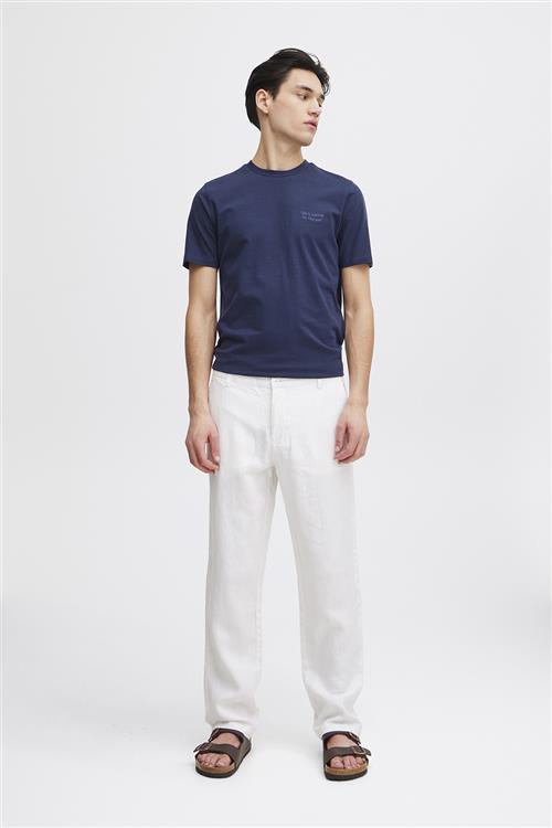 Casual Friday Cfpandrup 100 Linen Pant Mand Snow White Casual Bukser Regular Fit Str 29/32 - hos Magasin