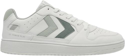 Hummel ST. Power Play Sneakers Kvinde White/erayish Green Sneakers Str 36 - hos Magasin