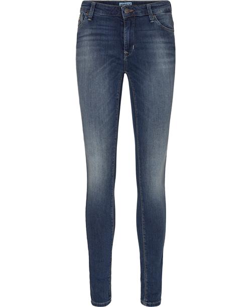 Se ONLY Onlisa REG SK Jeans BB Rim19433 Kvinde Dark Blue Denim Skinny Jeans Str "26/""34" - hos Magasin ved Magasin