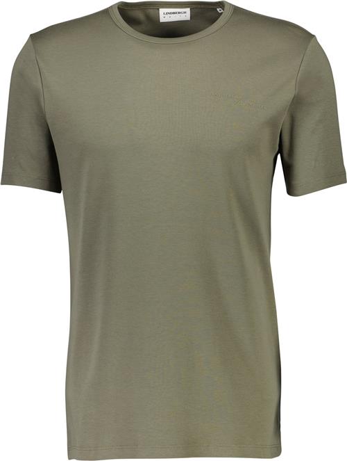 Lindbergh Basic Oneck tee S/S Mand Army Kortærmede T-shirts Relaxed Fit Str XXL - Bomuld hos Magasin