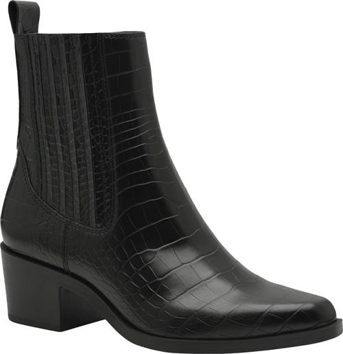 Tamaris 125310-43 Kvinde Black Croco Støvletter Str 39 - hos Magasin