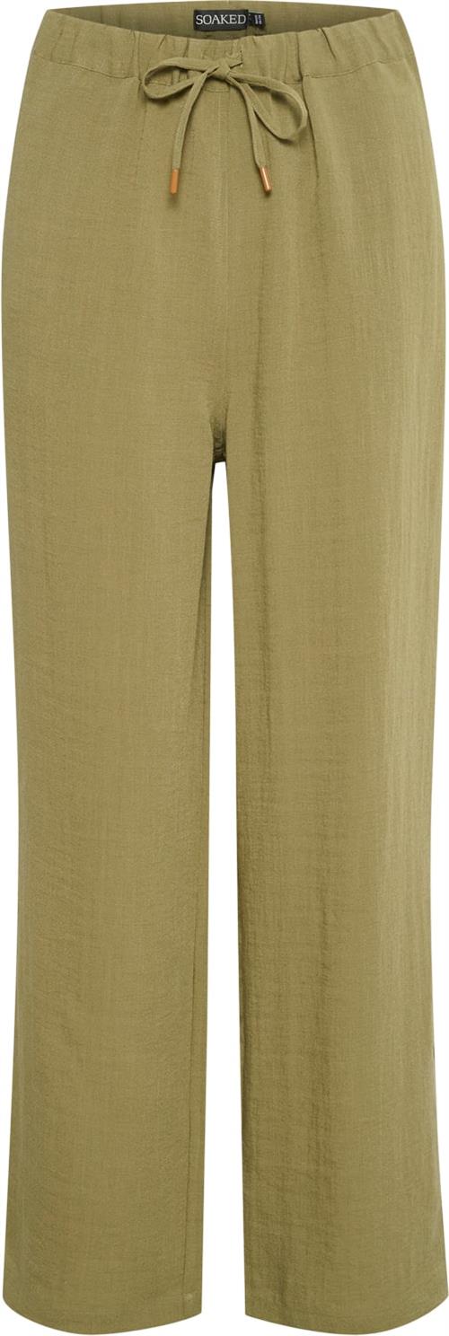 Se Soaked in Luxury Slcamile Pants Kvinde Loden Green Bukser Med Lige Ben Regular Fit Str S - hos Magasin ved Magasin