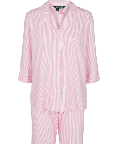 Lauren Ralph Lauren LRL Heritage 3/4 SL Classic Notch P Pyjamassæt Str S - Bomuld hos Magasin