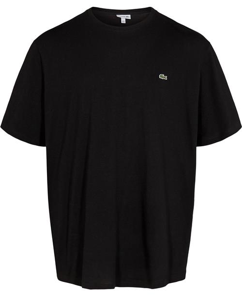 Lacoste Tshirt Mand Sort Kortærmede T-shirts Regular Fit Str XL - Bomuld hos Magasin