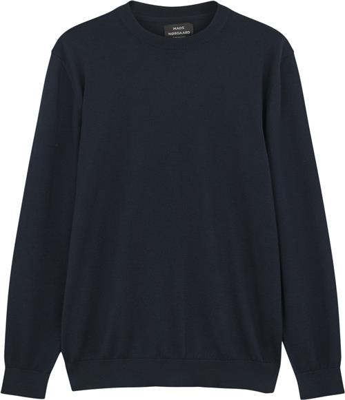 Mads Nørgaard - Copenhagen Tight Cotton Karsten Knit Mand Blå Sweaters Str L - hos Magasin