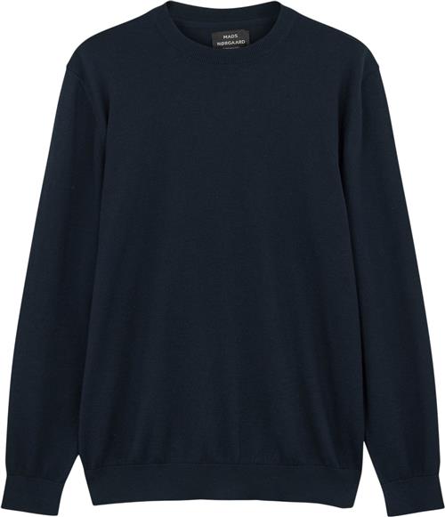 Se Mads Nørgaard - Copenhagen Tight Cotton Karsten Knit Mand Blå Sweaters Str XS - hos Magasin ved Magasin