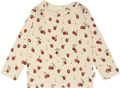 PETIT PIAO Tshirt L/S Printed Str 104 cm - Apple Aop Langærmede T-shirts Bomuld hos Magasin