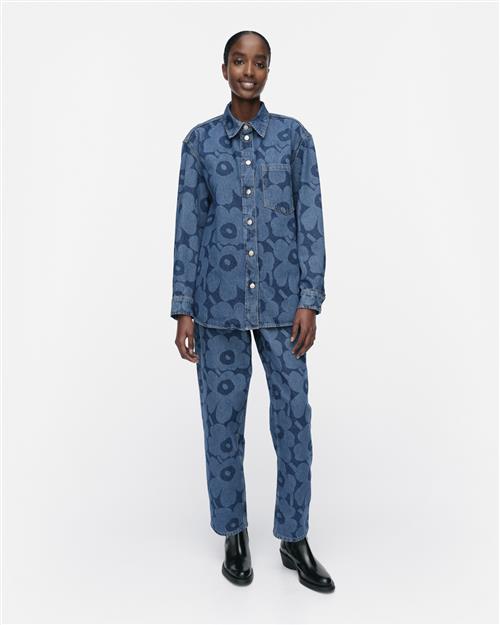 Marimekko Maridenim Vaihe Unikko Kvinde 550 Straight Jeans Str 40 - hos Magasin